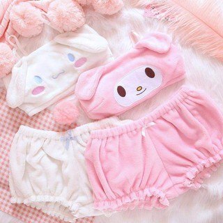 ( hàng sẵn ) set đồ ngủ hình nhân vật Cinnamoroll Melody Kuromi siêu dễ thương