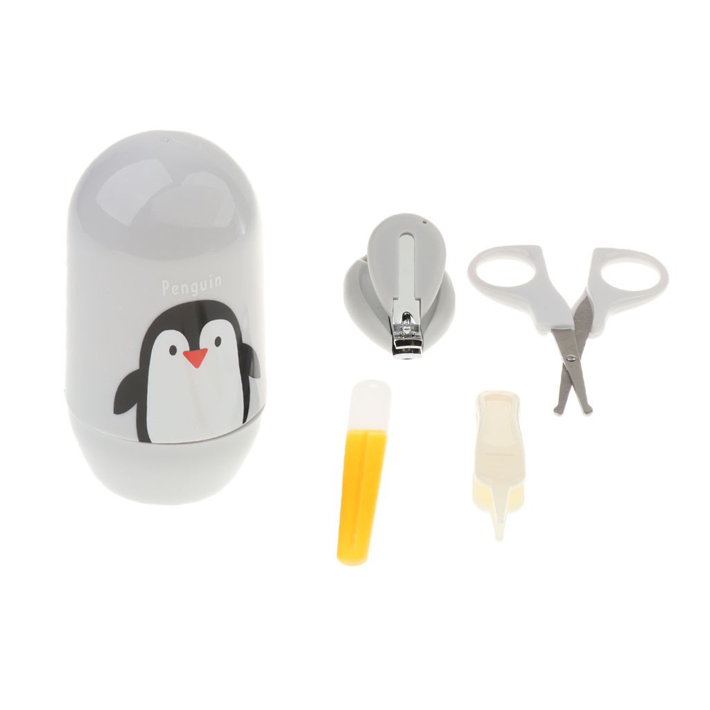 4pcs/Set Baby Nail Clippers Scissors Cutters Cute Cartoon Animals Finger Manicure