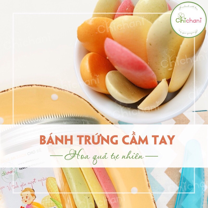 Bánh ăn dặm hoa quả tự nhiên dạng thanh cho bé 6m+