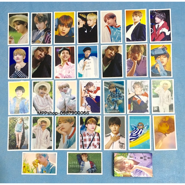 Lomo card V BTS gồm 30 ảnh khác nhau mẫu mới