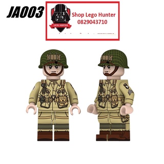 Xếp hình Army Minifigures mô hình lắp ráp Lính Mỹ thời WWII JA 003