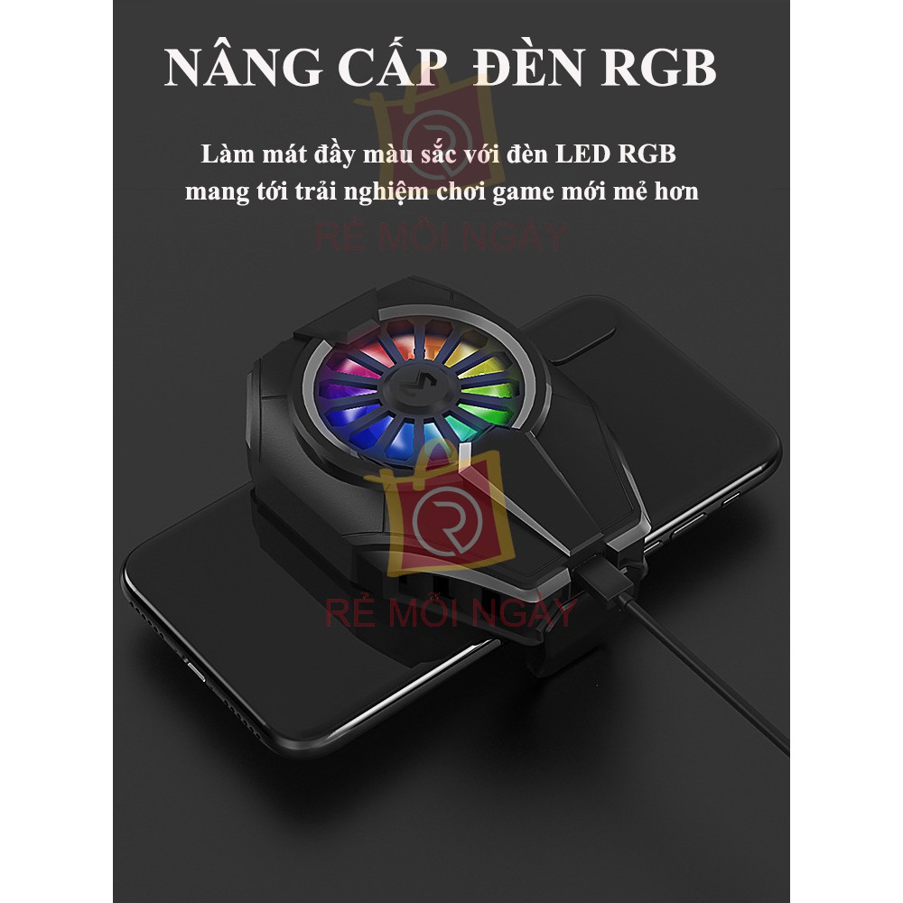 Quạt tản nhiệt điện thoại Memo DL06 - Quạt tản nhiệt sò lạnh bán dẫn làm mát tức thì tăng hiệu năng - Cooling Gaming | BigBuy360 - bigbuy360.vn