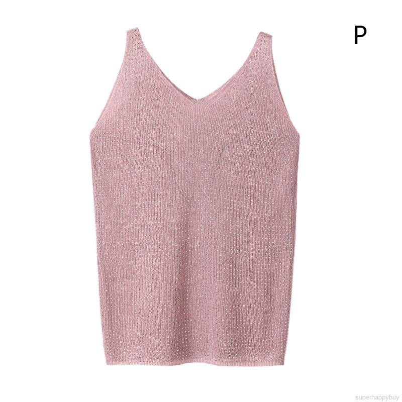 Áo len cổ yếm đính hạt kim tuyến lấp lánh phong cách ngọt ngào | BigBuy360 - bigbuy360.vn