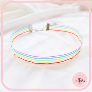 Choker cầu vồng - Vòng cổ hình cầu vồng cute