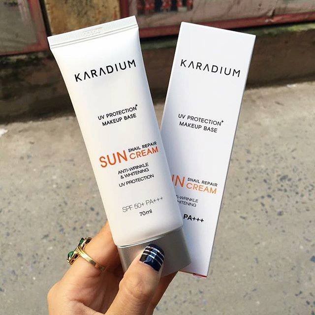 ( Mẫu Mới) kem chống nắng Karadium Snail Repair Sun Cream SPF 50+ PA+