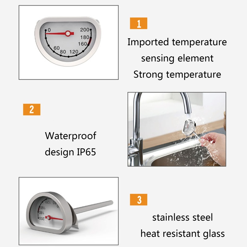 Chảo Chiên Sâu Bằng Thép Không Gỉ 0-200 Chất Lượng Cao °C Bình Đựng Dầu Chiên Tiện Dụng Cho Nhà Bếp