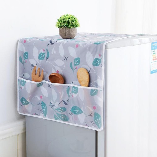 TẤM PHỦ TỦ LẠNH CÓ Ô ĐỂ ĐỒ