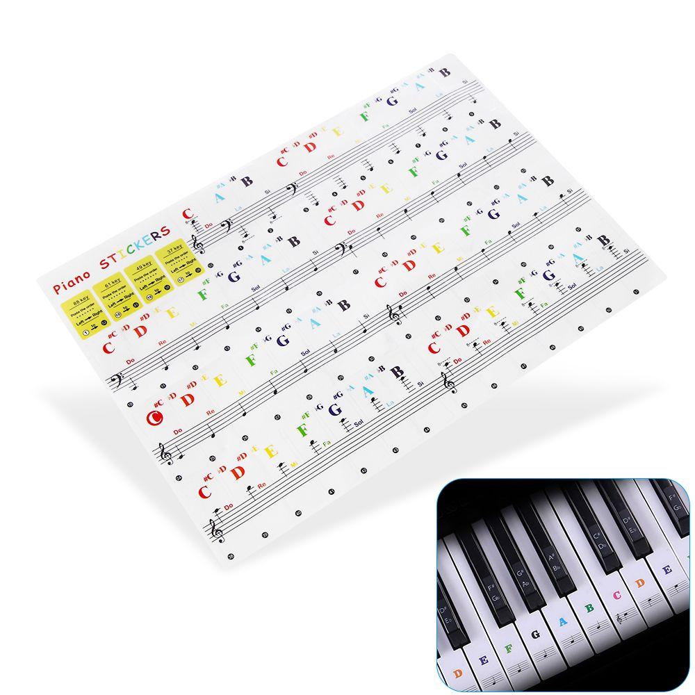 Sticker Dán Bàn Phím Đàn Piano Bền Bỉ