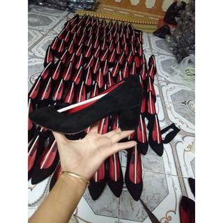 Giày cao gót 5p đen trơn