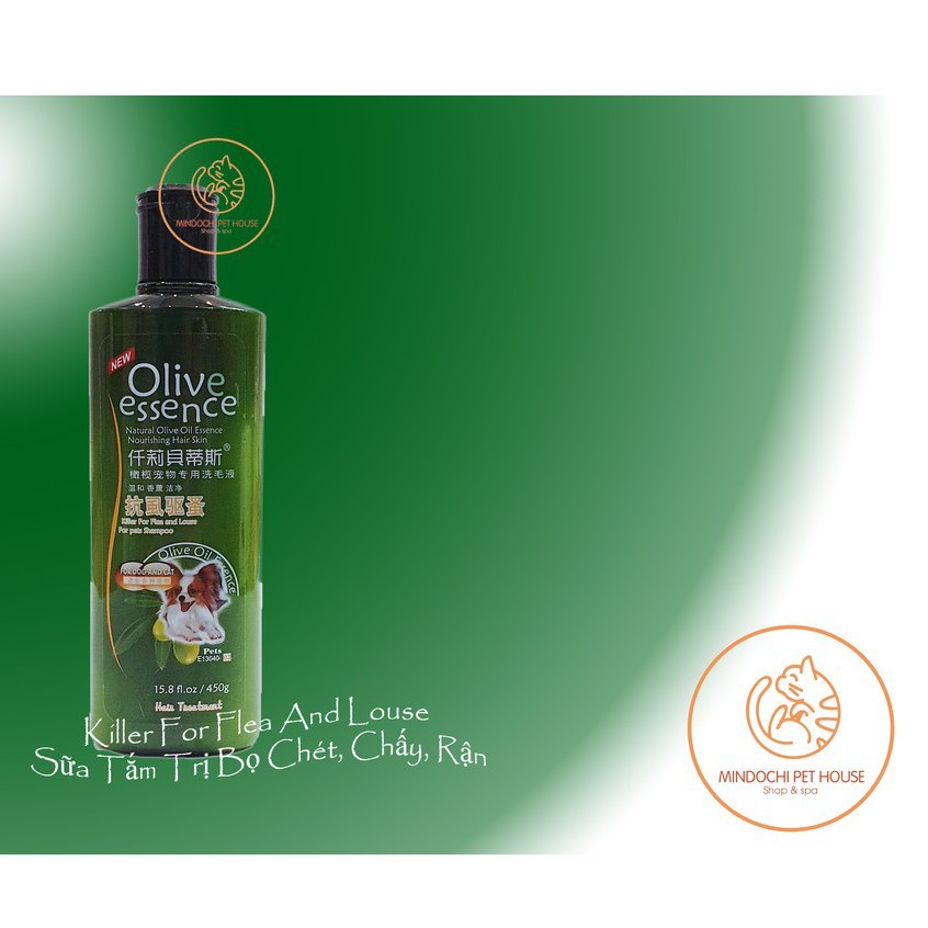 Sữa Tắm Olive Essence Cho Chó Mèo 450ml Giá Rẻ #MintPet