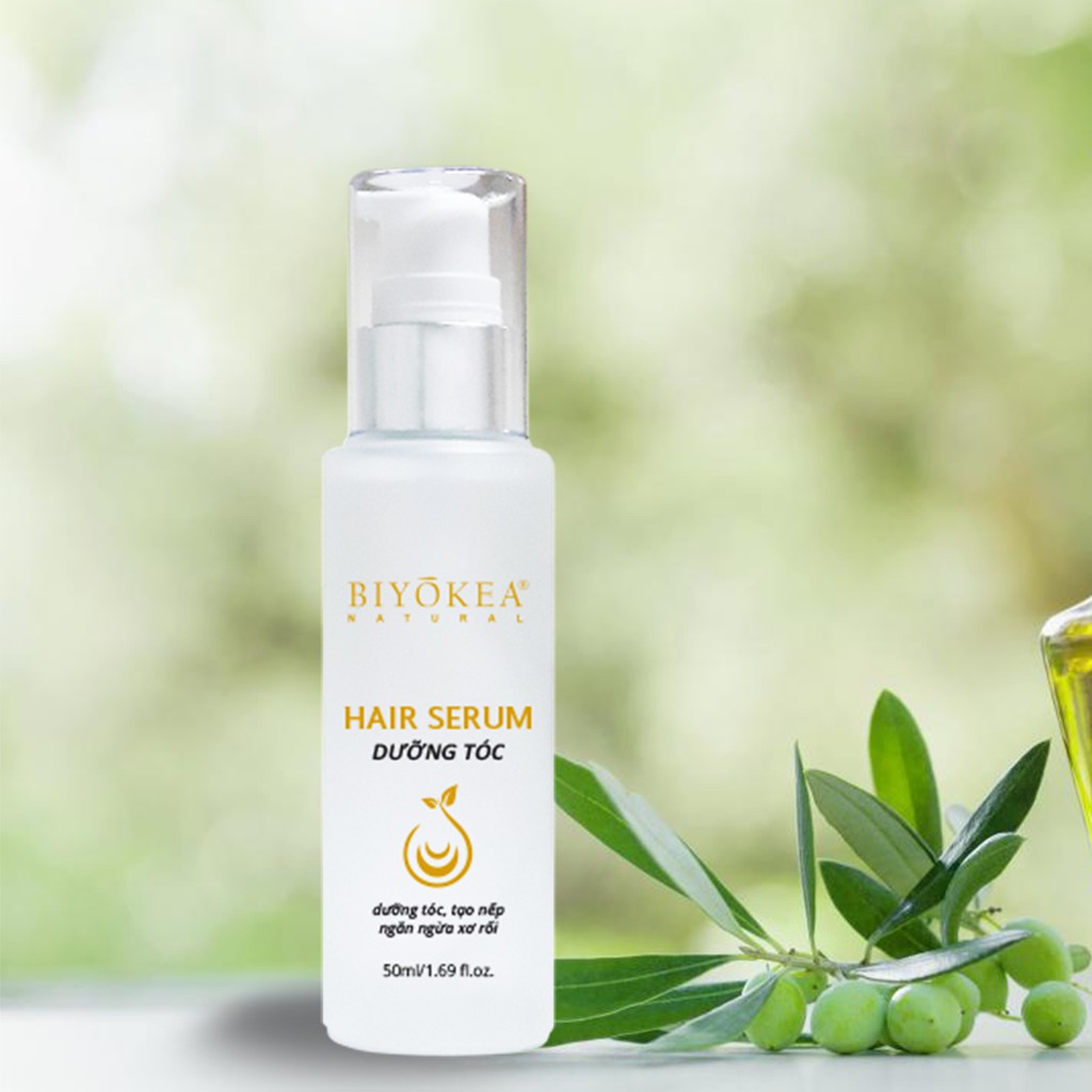 Dầu dưỡng tóc, hair serum, phục hồi tóc, ngừa xơ rối Biyokea 50ml