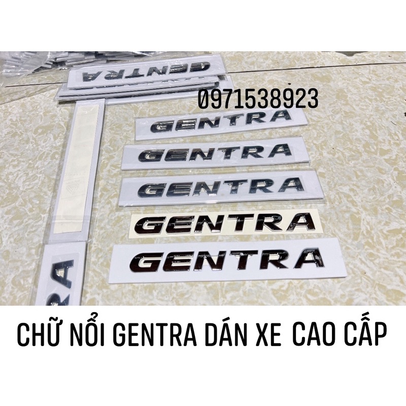 LOGO CHỮ GENTRA DÁN ĐUÔI XE DAEWOO GENTRA CAO CẤP GIÁ RẺ