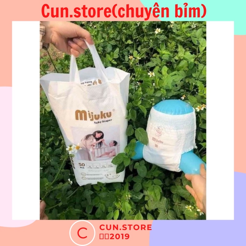Bỉm,tã quần Mụuku đủ size bịch 50 miếng M50/L50/XL50/XXL50/XXXL50