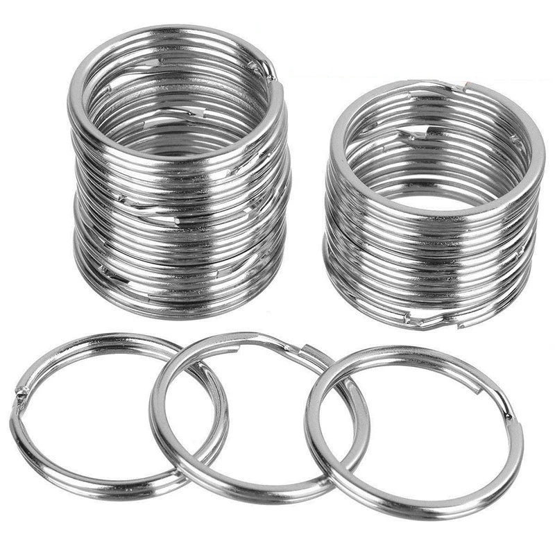 Set 50 Móc Khóa Có Dây Ngắn Làm Móc Chìa Khóa/Điện Thoại DIY