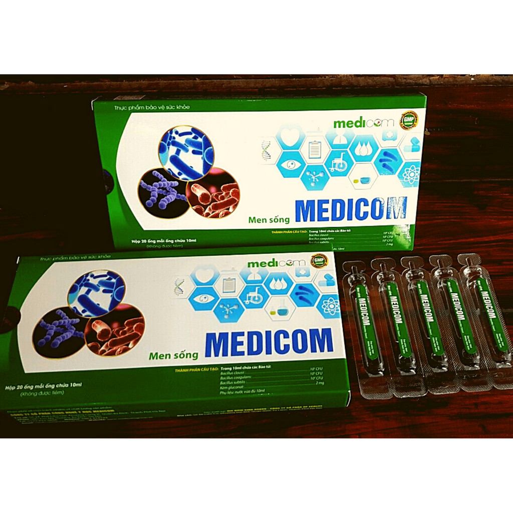 [Khuyến mại Mua 6 tặng 1] MEN SỐNG BẠCH MAI MEDICOM - Bào tử lợi khuẩn [Combo 7 hộp]