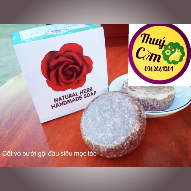Sáp gội đầu cốt vỏ bưởi siêu mọc tóc
