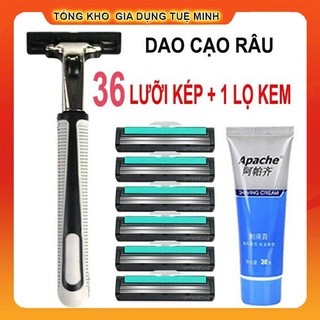 Dao cạo râu 2 lưỡi thế hệ mới KÈM 36 đầu thay tiện lợi NEW 2021 TM0001