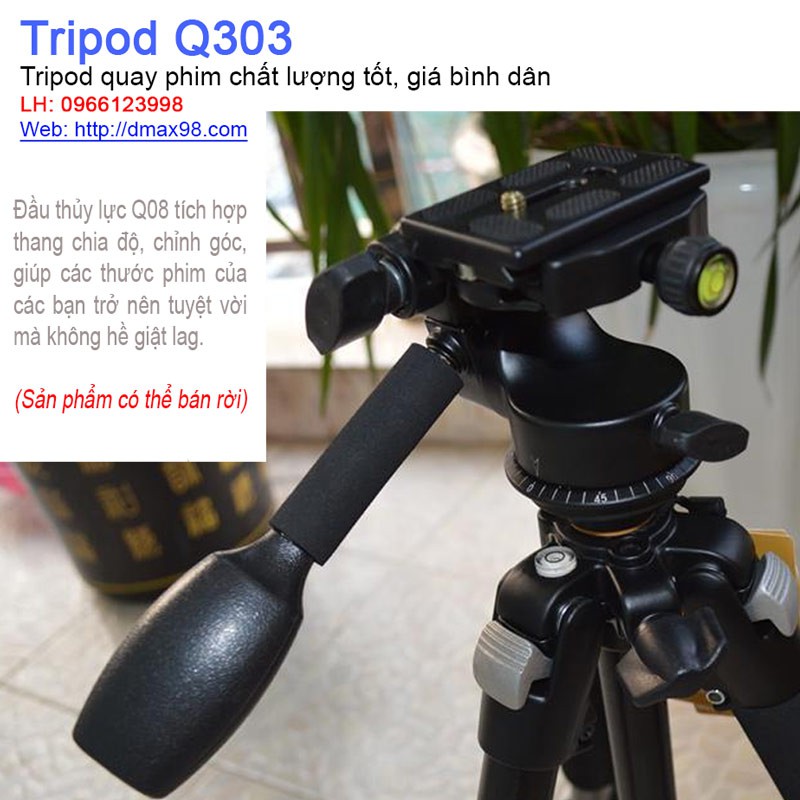 Tripod máy ảnh Beike Q303 quay phim chụp ảnh chuyên nghiệp