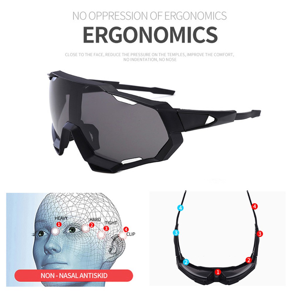 AIELBRO Kính Mát Chắn Gió Chống Sương Mù Cho Người Đi Xe Máy Xe Đạp