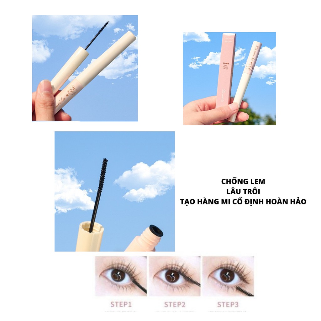 Mascara siêu mảnh tơi mi Lameila