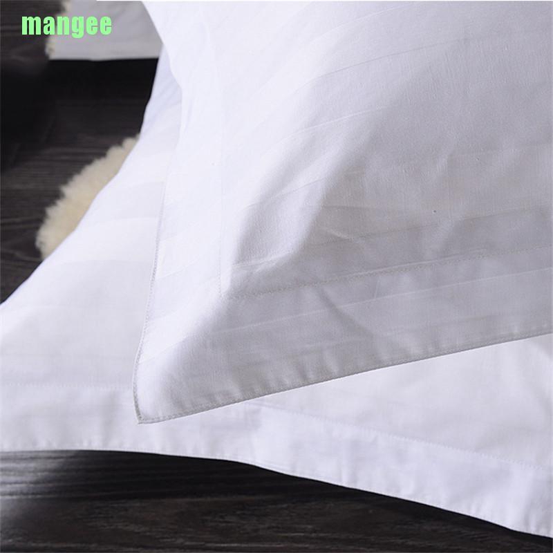 1 Áo Gối 100% Cotton Màu Trắng Kẻ Sọc Dùng Cho Phòng Ngủ Khách Sạn