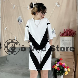 Sét bộ V black&white Unisex Hottrend 2021