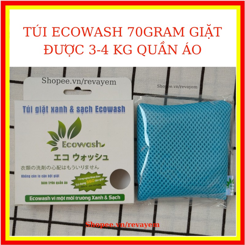 Túi giặt Magie +Mg Nhật Bản - 1 túi giặt được 7-8 kg quần áo - không cần xà phòng