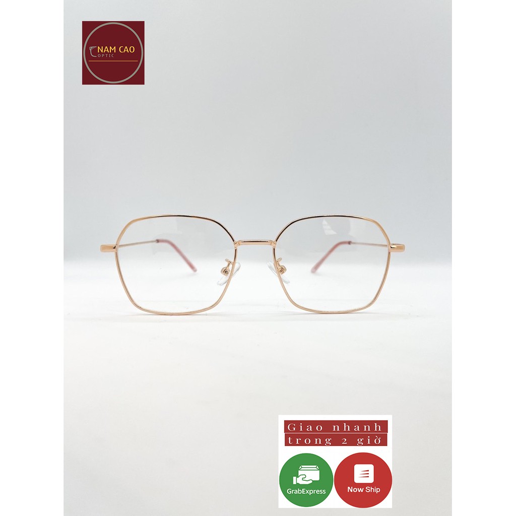 Gọng kính cận kim loại nam nữ  mắt vuông màu sắc thời trang thiết kế chắc chắn N134 | BigBuy360 - bigbuy360.vn