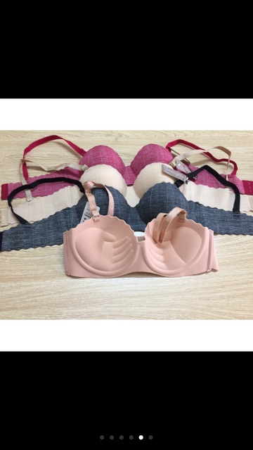 Áo lót nữ kẻ đúc hàng Thái loại 1 không gọng đệm bàn tay nâng ngực mã 981