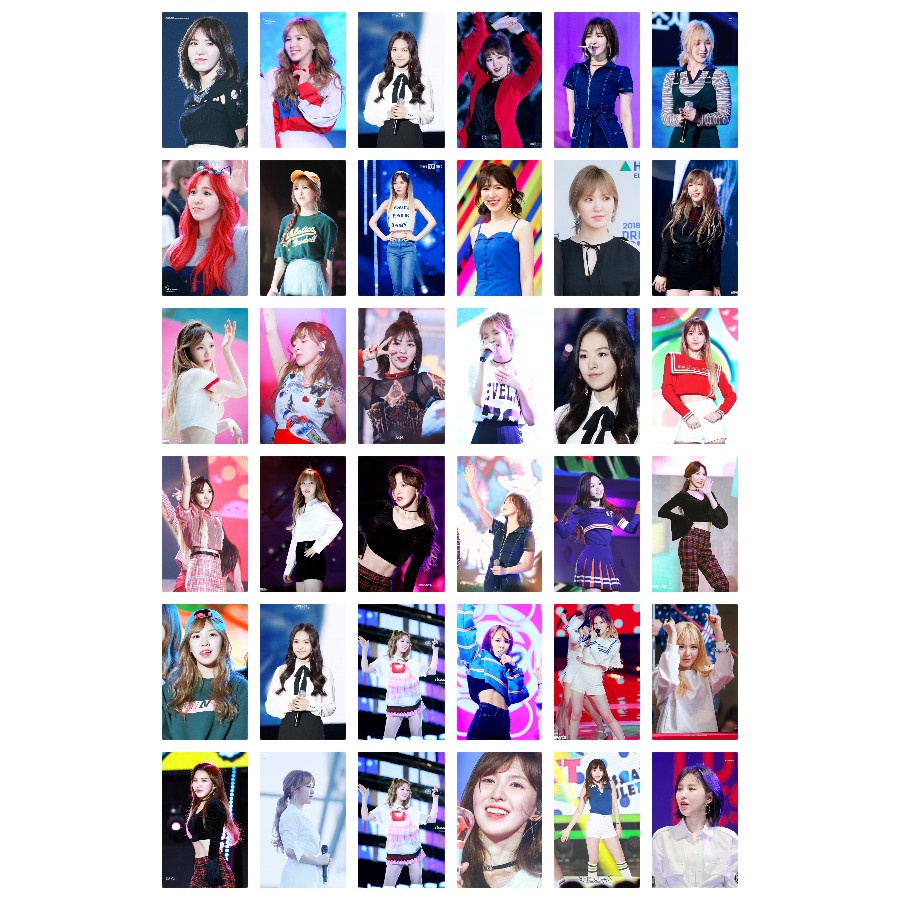 Lomo card 108 ảnh thành viên Red Velvet - Wendy on stage (có lẻ 3 set)