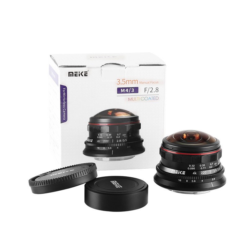 Ống kính Meike 3.5mm F2.8 cho Micro Four Thirds