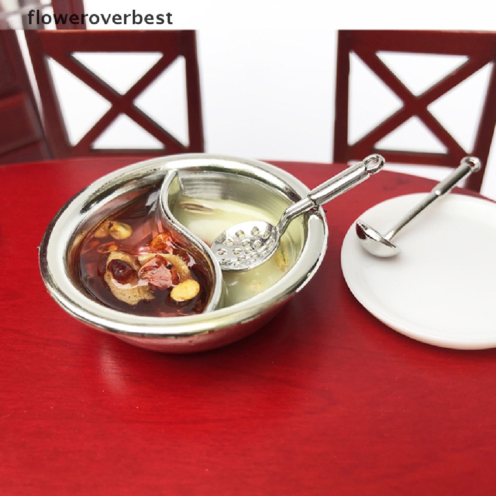 Phụ kiện trang trí nội thất nhà búp bê mô hình mô phỏng lẩu mini.