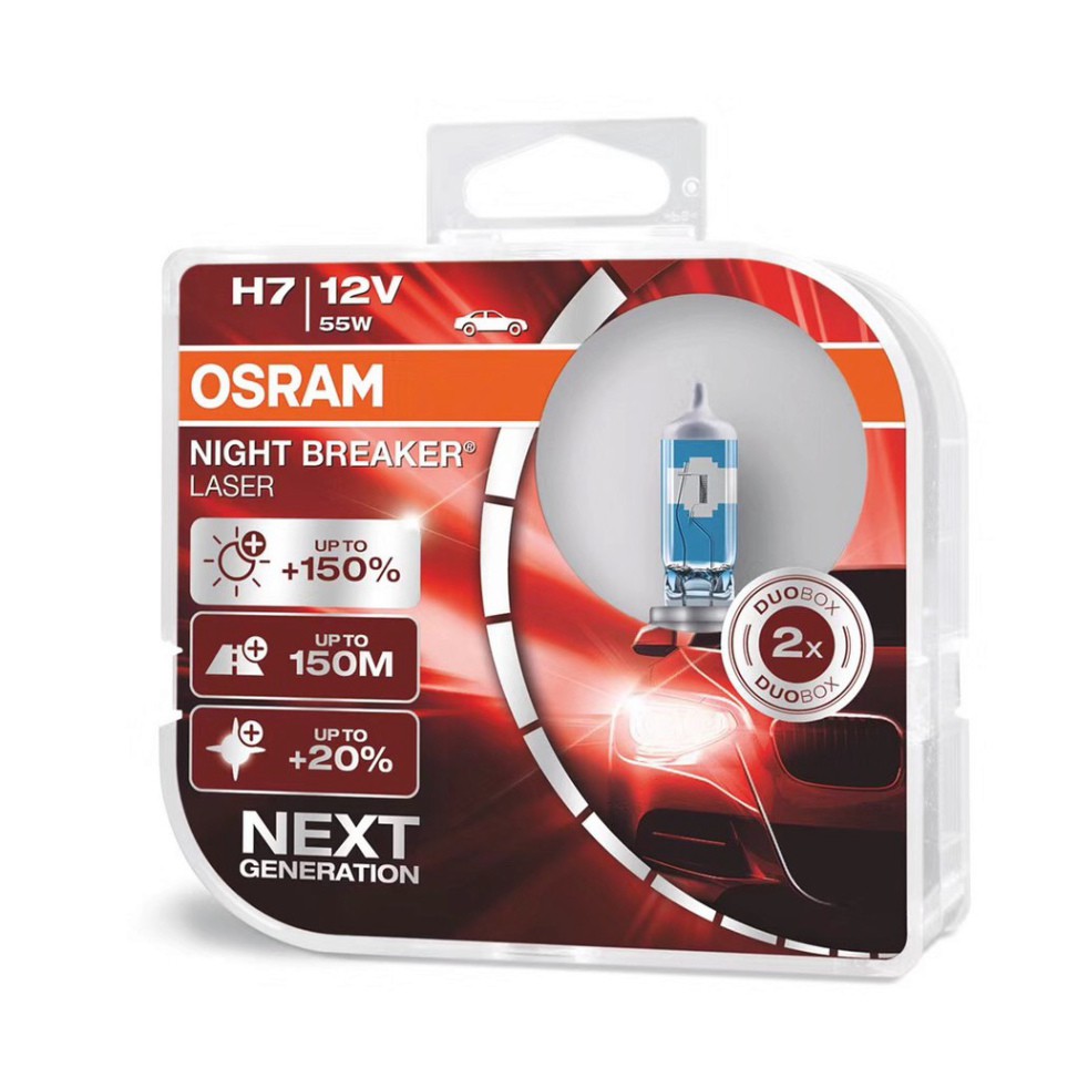 Đèn osram h7 150%|Đèn Osram|Osram Siêu Sáng|Đèn Osram Ô Tô|Osram Tăng Sáng H7 12V 150% 2019