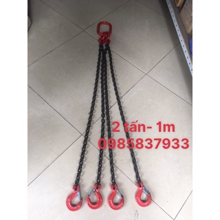 Dây xích cẩu 4 sợi 2 tấn 1m Kawasaki Nhật dùng tại Máy cầm tay NTT móc cẩu kéo các thiết bị nặng an toàn hiệu quả