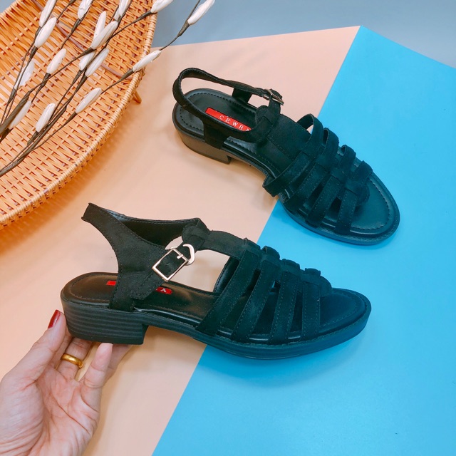 Sandal chiến binh gót 2p