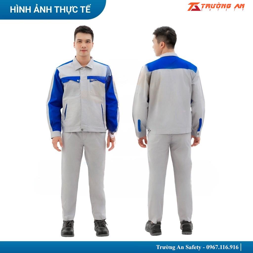 Quần Áo Bảo Hộ Lao Động BH03 - Vải Pangrim Hàn Quốc - Có 2 Túi Hộp - Thoáng Mát, Thấm Hút Mồ Hôi Tốt