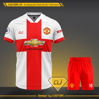 Áo đá banh, áo bóng đá, áo đấu nam nữ CLB MANCHESTER UNITED / MU mới nhất 2020 2022 Vải mè nhật cao cấp CUSTORE