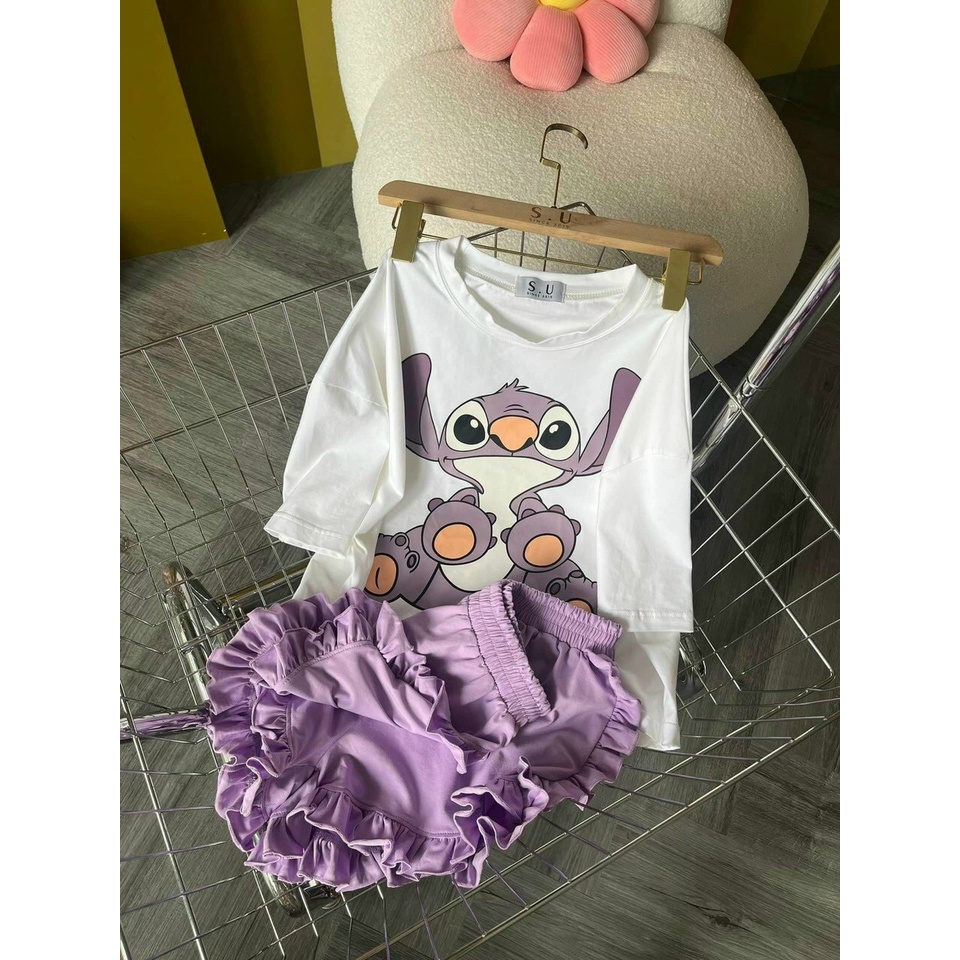 sét bộ đùi cotton in hình hot