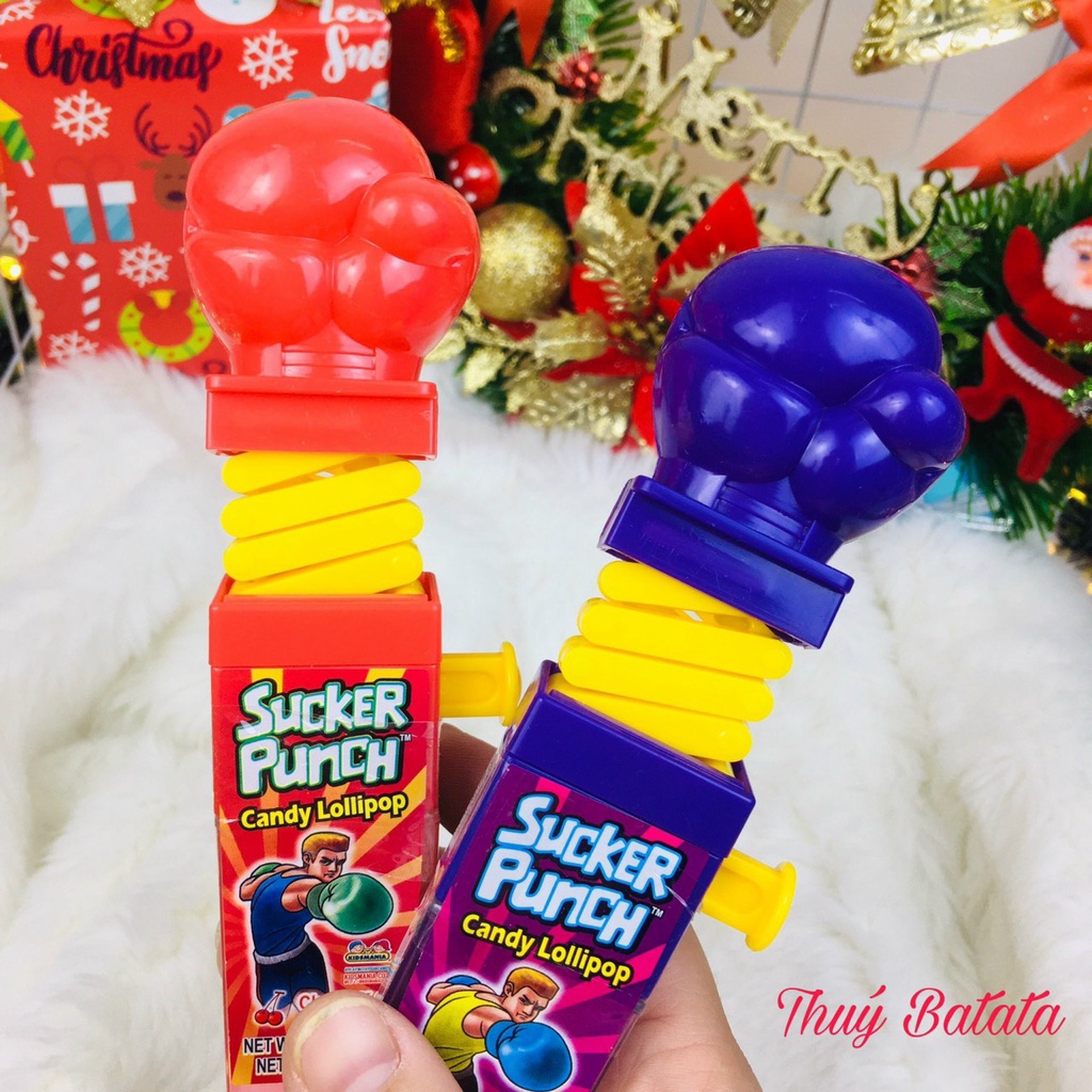 Kẹo đồ chơi trẻ em hình nắm đấm quyền anh Kidsmania của Mỹ cho bé từ 3 tuổi