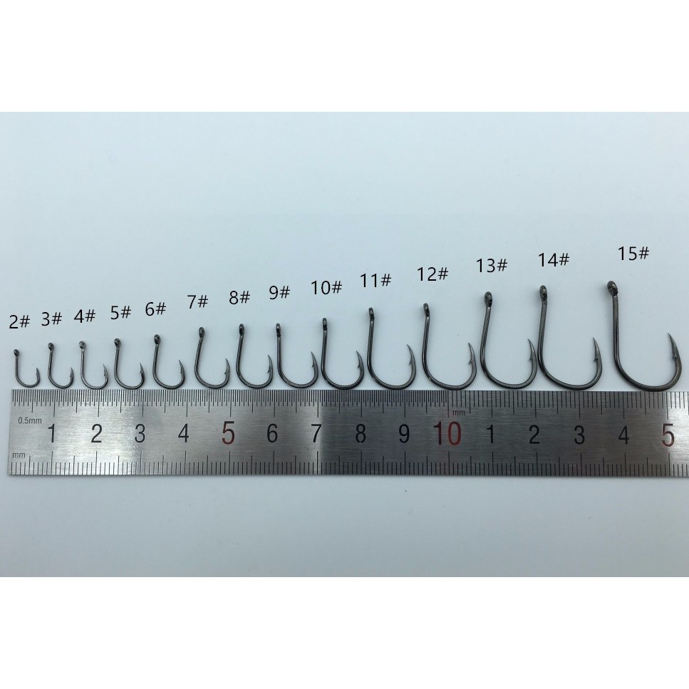 Hộp 50 Lưỡi Câu Cá Bằng Thép Carbon Cao Cấp