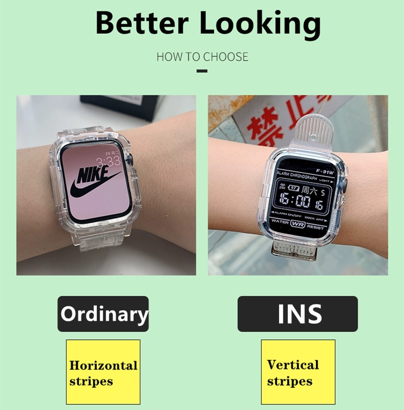 [Ready Stock]] Dây đeo + Vỏ ngoài mới nhất Apple Watch Series Apple Watch iWatch Series 6 SE 5 4 3 2 1 44mm 42mm 40mm 38mm