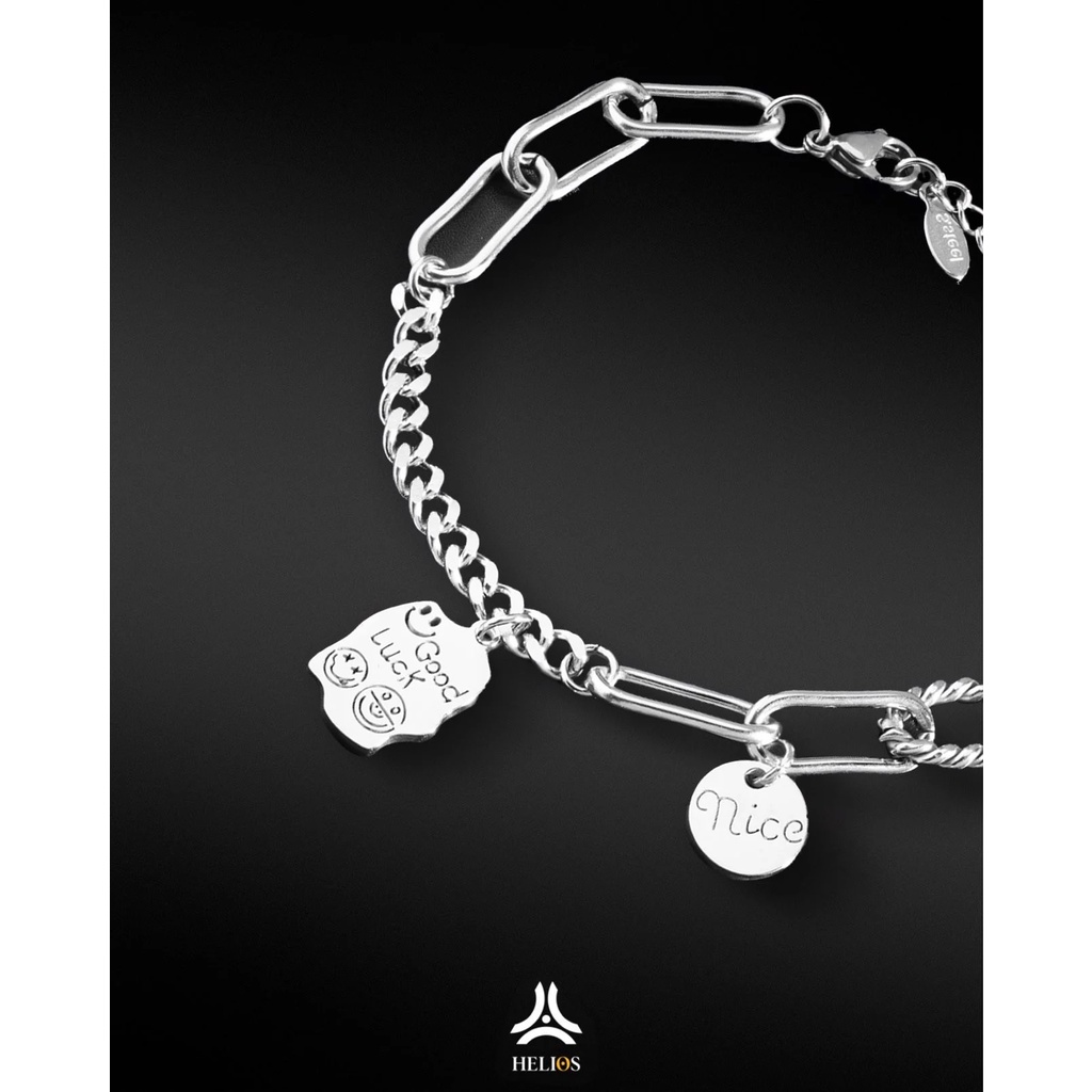 Vòng tay kim loại Helios Good Luck
