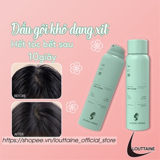 Dầu gội khô dạng xịt Spes, dầu gội đầu khô nữ không bết dính phồng tóc nội địa trung quốc