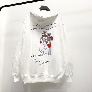 Áo Khoác Nỉ Bông ERROR DAISY KILLS Unisex (Trắng/Đen)
