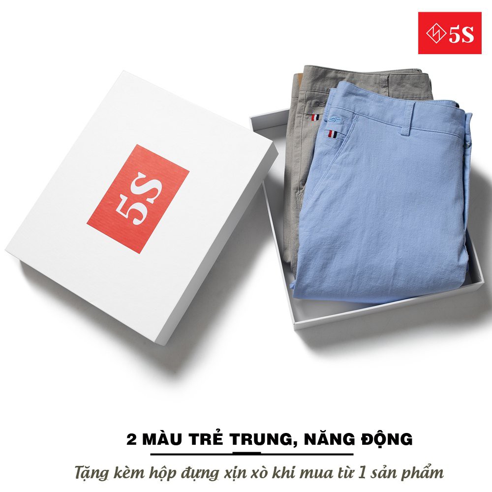 Quần Short Nam 5S (2 màu), Chất Kaki Cotton Co Giãn, Thấm Hút Tốt, Hạn Chế Nhăn (QSK21008-01) | BigBuy360 - bigbuy360.vn
