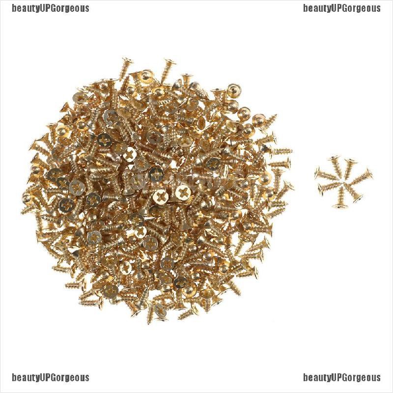 Ốc vít bằng đồng thau phẳng tự đóng màu vàng đẹp mắt