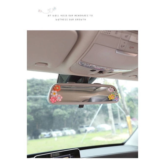 Online Sensation Flower Flowers Automotive Interior Patch Creative Personalized and Cute Cartoon Dashboard Stickers Car Body Decoration Supplies Everywhere Auto department store supplies