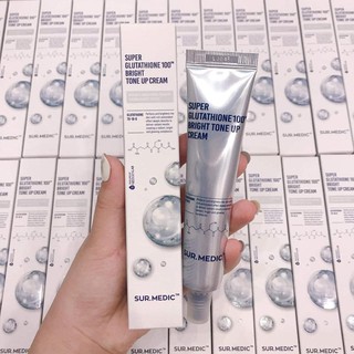 Kem Dưỡng Trắng Da Sur Medic Super Glutathione 100 Bright Tone Up Cream