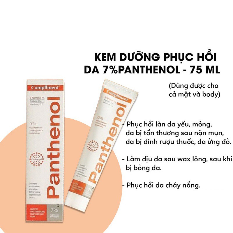 Kem Pathenol Nga 75ml [CHÍNH HÃNG] Phục Hồi Da_Giảm mẩn đỏ,bong tróc | BigBuy360 - bigbuy360.vn