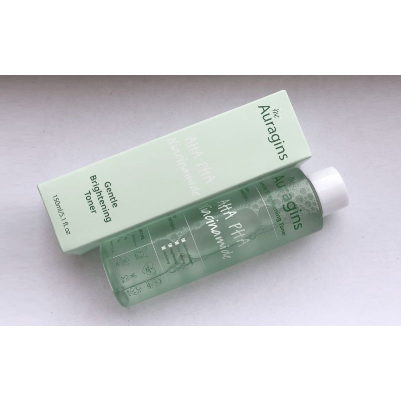 Nước Hoa Hồng Sáng Da, loại bỏ dầu thừa The Auragins Gentle Brightening Toner